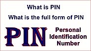 PIN क्या है PIN का full form क्या है - Apsole