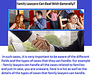 Useful Tips on Picking up Reliable Divorce/Family Lawyers