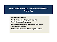 Common Shower Related Issues and Their Remedies