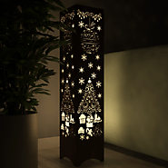 Christmas Design Wooden Floor Lamp / Side Light / Modern Lamp – WallMantra