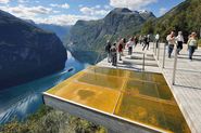 Viewpoint Extends Over 600 Meter Vertical Drop for Breathtaking Views - Landscape Architects Network