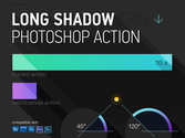 Free Long Shadow Photoshop Action – Flat Style