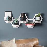 New Wall-Hung Type Wooden Decorative Wall Shelf Sundries Storage Rack Livingroom Wall-Mounted Photo Organizer Flower ...