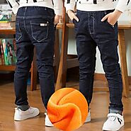 High Quality Autumn Spring Baby Jeans For Boys Pants Kids Clothes Cotton Casual Children Teenager Denim Trousers Boys...