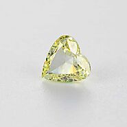 Yellow Diamond GIA VS2 Heart 1 Cts