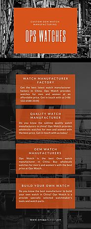 Oem Watch Manufacturers