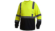 Long Sleeve High Visibility Clothing: Black Bottom for Work & Play