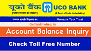 UCO Bank Balance Enquiry Toll Free Number, Sms - 2020