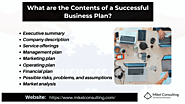 What are the Contents of a Successful Business Plan?