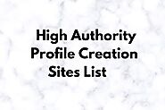 Profile Creation Sites List 2021 Do-follow High DA Sites