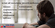 List Of Some Anxiety Medications For Anxiety Disorder - USA Pain Pharma