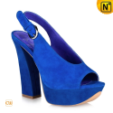 Fashion Blue Wedges Heels CW263104 - cwmalls.com