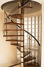 Walnut Spiral Staircase From Complete Stair Systems