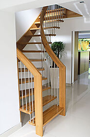 Modern Floating Stair With Timber Treads From Complete Stair Systems