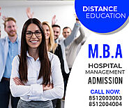 MBA Hospital Management Distance Education learning Masters Degree Admission 2021