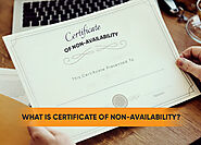 What Is a Certificate of Non-Availability? - Services2NRI