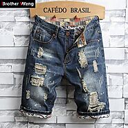 Buy Men's Casual Denim Shorts |ShoppySanta