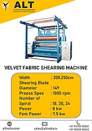 Best Leading Velvet Fabric Shearing Machine Manufacturer in Surat