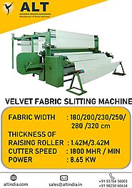 Best Leading Velvet Fabric Slitting Machine Manufacturer in Surat