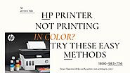 HP Printer Not Printing in Colour 1-8009837116 Hp Printhead Problem -Instant Fixes