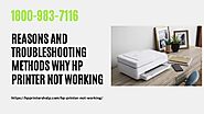 Fix Why Your Hp Printer Not Working -Reach 1-8009837116 Hp Printer Helpline