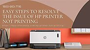 Contact 1-8009837116 Resolve Why HP Printer Not Printing in Black/Color