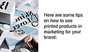 Use printed products for marketing| M Print House | Printing Services In UAE