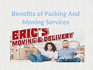 Benefits Of Packing And Moving Services