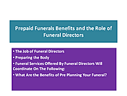 Prepaid Funerals Benefits and the Role of Funeral Directors