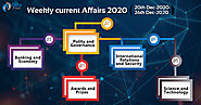 Top Weekly Current Affairs – 20 December to 26 December 2020 - DataFlair