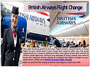 British Airways Flight Change