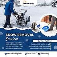 Safe, Reliable Snow Removal Services for Winter by DSS Roofing