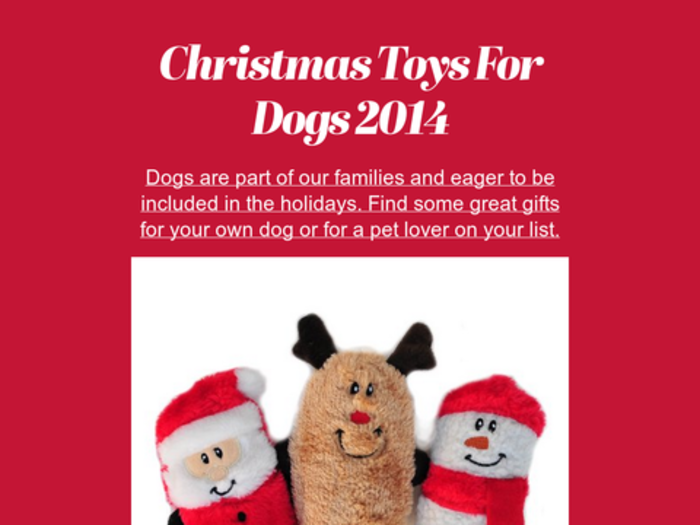 Great Christmas Toys For Dogs 2014 A Listly List