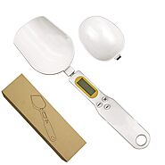 Double-Headed Electronic Measuring Spoon, Removable and Washable Double-Headed Spoon 500g / 0.1g, Portable LCD Digita...