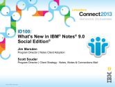 ID100: What's New In IBM Notes 9.0 Social Edition