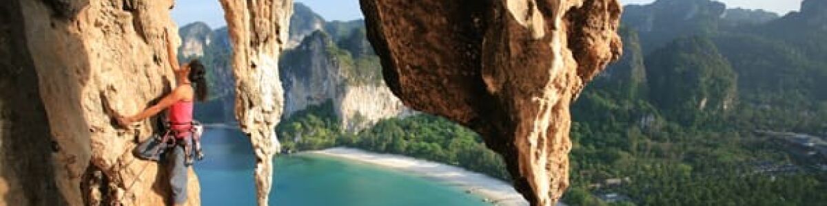 Headline for Top The Best Places to Go Rock Climbing in Thailand – Paradise for the climbers