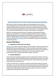 Benefits of bldc motor controller to industrial engineering and suppliers