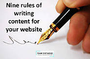 Nine rules of writing content for your website – teamvirtuoso