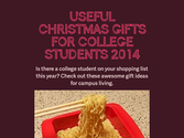 Useful Christmas Gifts For College Students 2014