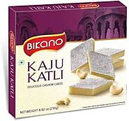 Bikano Kaju Burfi Delicious Cashew Cakes (Pack of 1) Box (250 g)