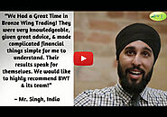 Bronze Wing Trading Review from Mr. Singh India