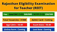 REET Exam 2021: Admit Card | Answer Key | Result and Important Dates