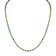 Gold Chain with Emerald -GCE0023