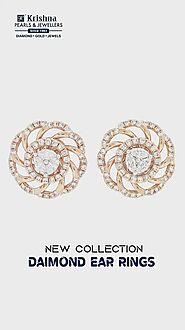 Latest Diamond Earrings Designs For Daily Use | Krishnapearlsandjewellers.com