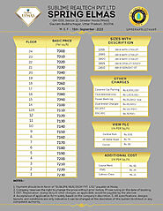 Spring Elmas Price List - Noida Ext New Price List 2023