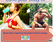 What is the use of Optimum Nutrition protein energy powder?