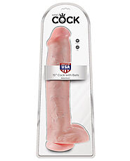 King Cock 15" Cock W-balls - Flesh | MyBedroomFun | Powerful Vibrating Cock