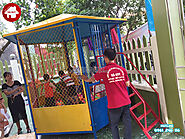 Sản xuất lắp đặt nhà bóng, đồ chơi mầm non tại Nam Định
