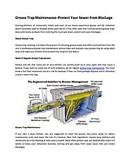 Need of Regular Grease Trap Services in New York by Murphy's Cesspool & Septic Service - Issuu