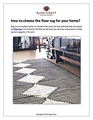 How to choose the floor rug for your home?